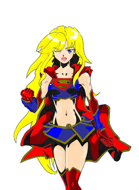 Anime style supergirl by Rodimus84