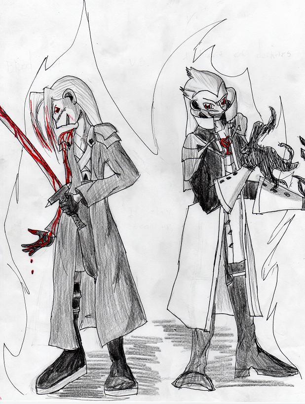 Sephiroth and ansem by RokuSurfSword