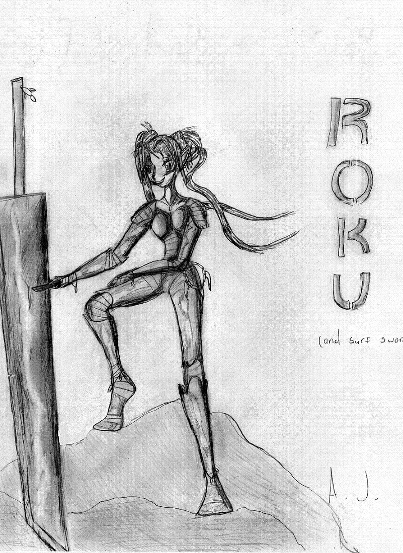 Roku self-portrait by RokuSurfSword
