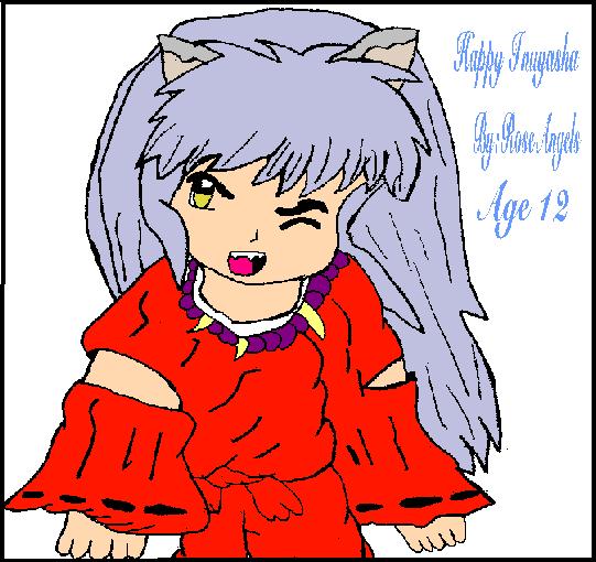 Happy Inuyasha by RoseAngels