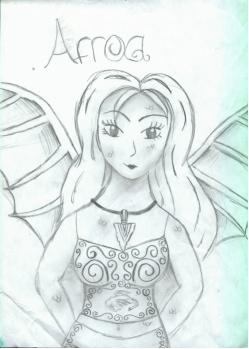 Arroa Dragoon(dragon half wotever) Female by Rosh