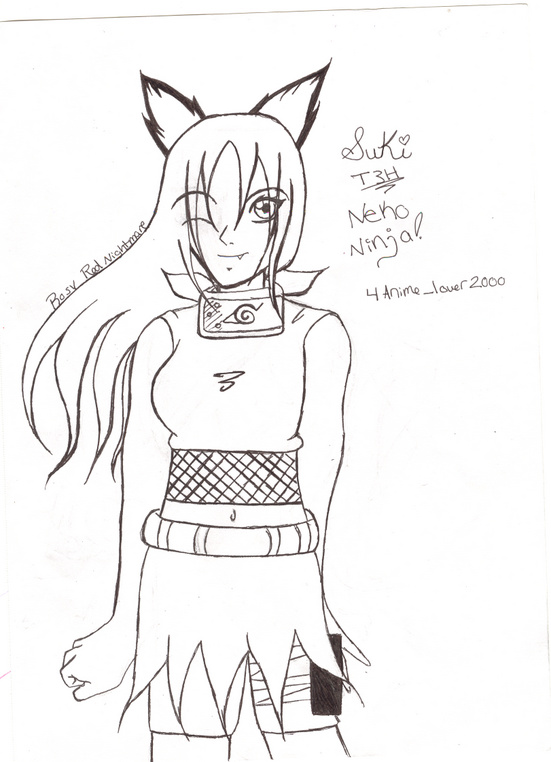 Suki, The Neko Ninja (For Anime_Lover2000) by Rosy_Red_Nightmare
