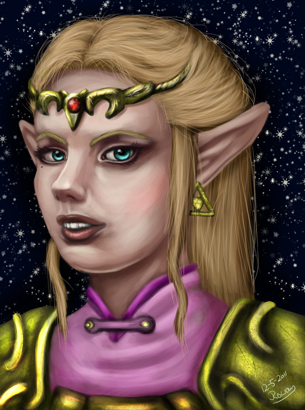Zelda 2 by Rowena-white