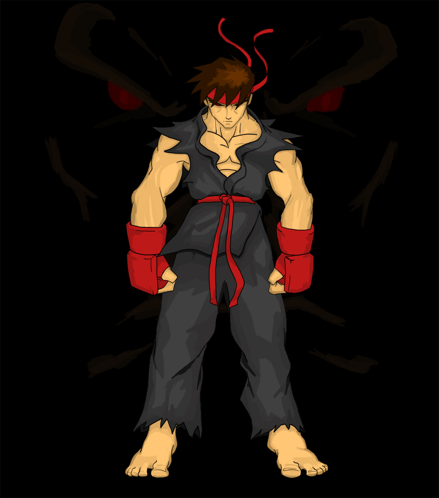 Dark Ryu by RoyalJester