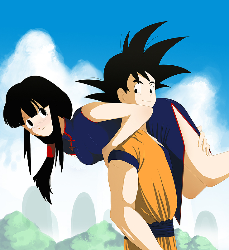 Goku and Chichi by RoyalRisk