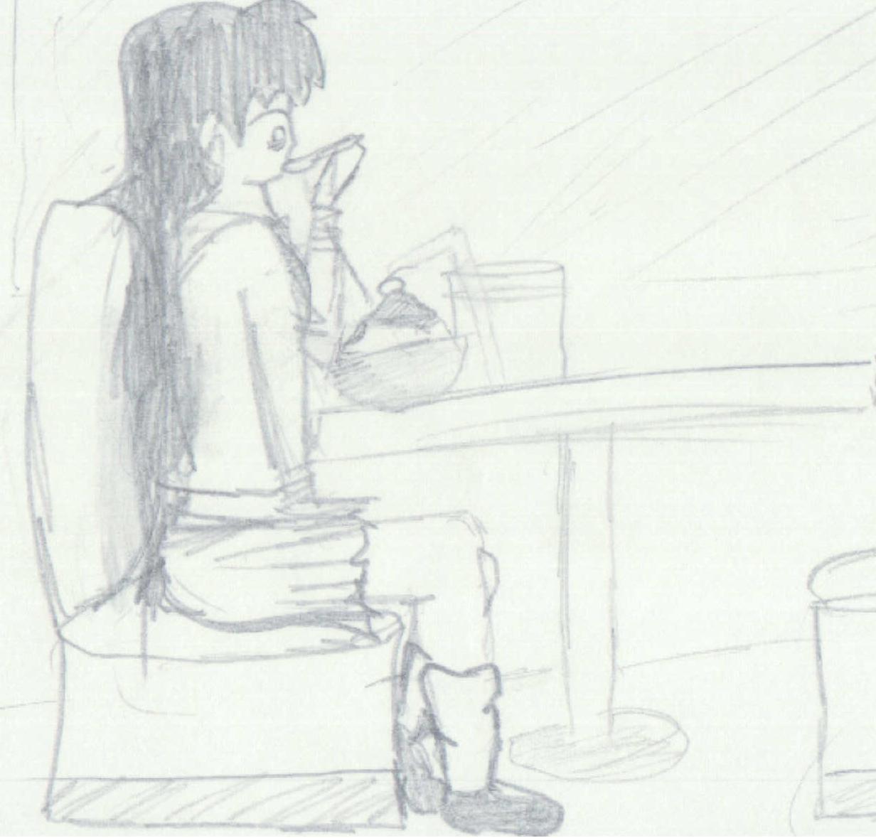 'Kagome at the ice cream parlor' by Roytheraccoon