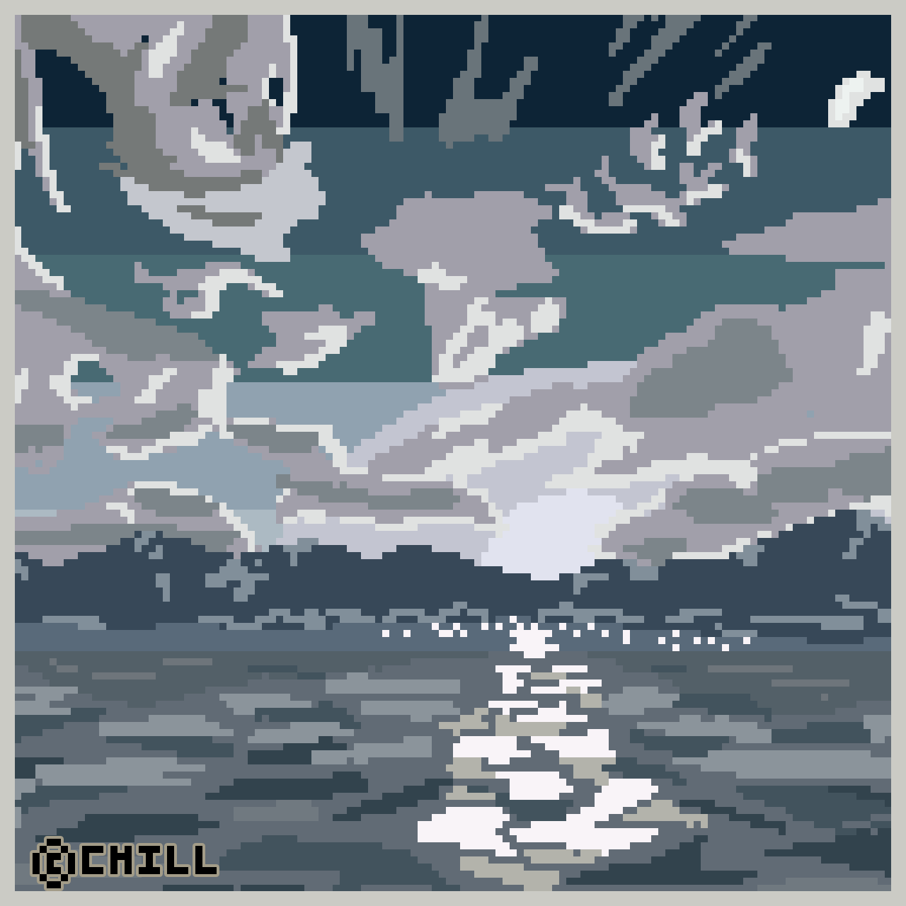 Infinite Azure Pixel Art by RubidiumHawk