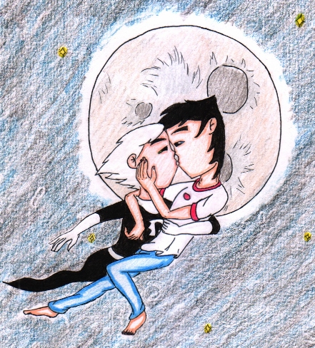 A kiss in the moonlight by Rubius