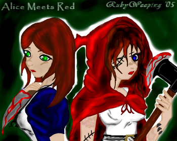 Alice Meets Red by RubyWeeping