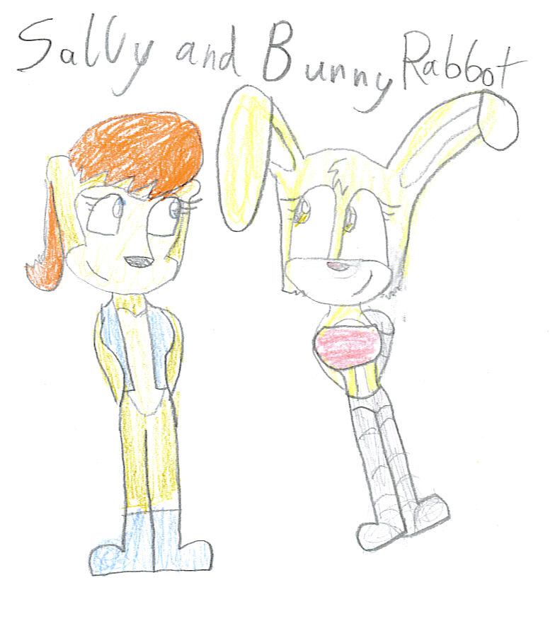Sally and Bunny Rabbot for PrincessSallyAcorn by Ruby_teh_fox