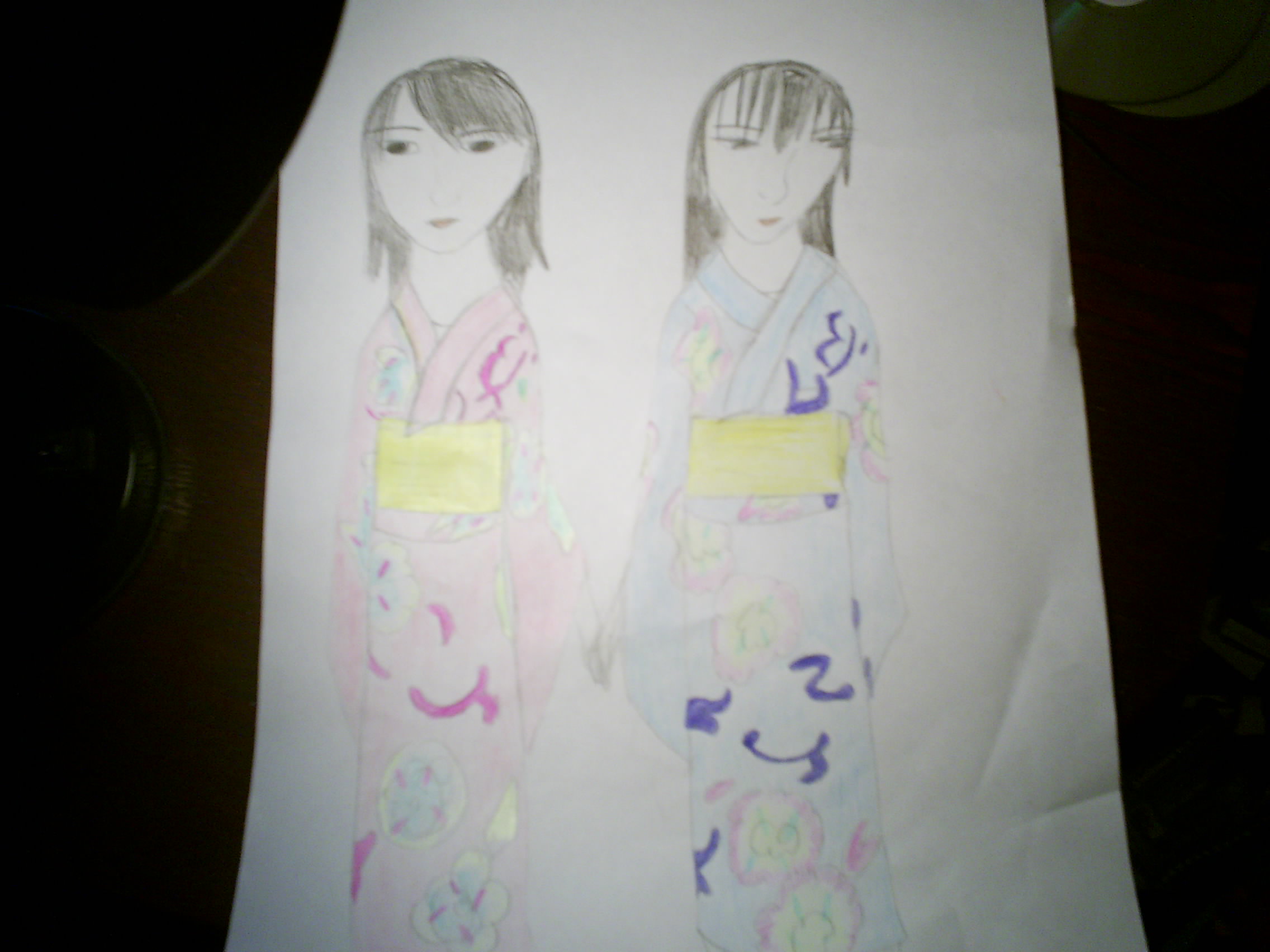 Mio and Mayu in Type A Costumes by RunawayShinobi