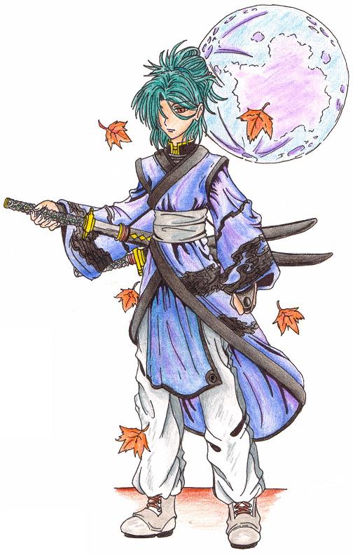 Samurai girl by Rune