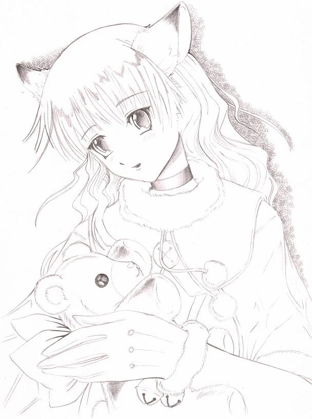 cat girl by Rune