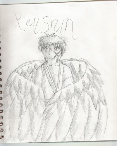 Kenshin with wings by Running_blind_and_stupid