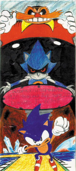 Old Envelope Art 2! Sonic CD!!!!!! by RurouniKJS