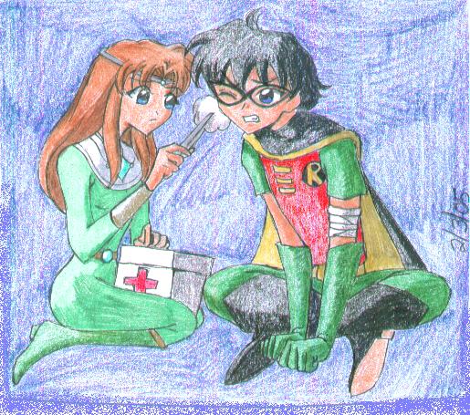 Natuara and Robin (Art Request) by Rurouni_Gemini83