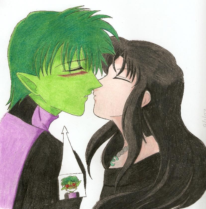 A First Kiss (for DarksideXOfXTheXMoon) by Rurouni_Gemini83