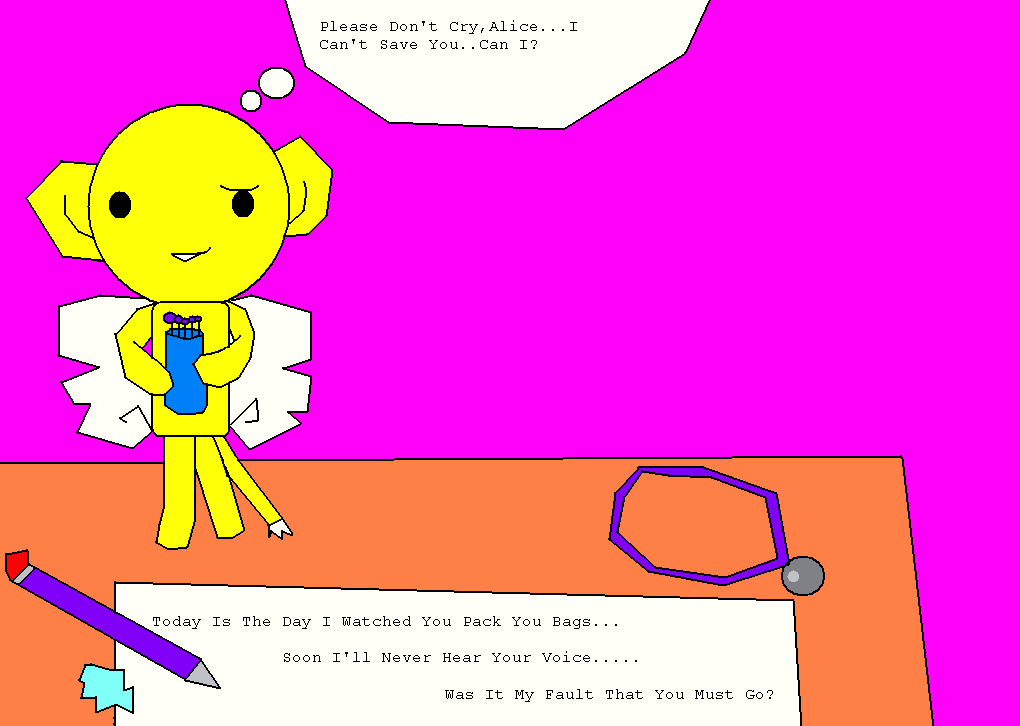Kero Sees Alice's Letter And Gets Sad by Russian_1st_Comander_Alexi