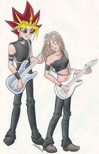 Yami and Mydie as Rockstars! by RyouGirl