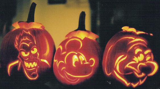 Three Disney Halloween Pumpkins by RyouGirl