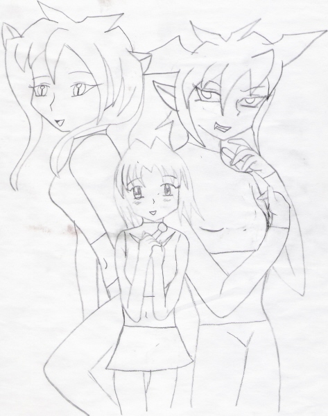 Ryoukitten, Sakura, and Lokie Chan by Ryoukitten