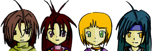 The faces of Golden Sun (The Lost Age) by Ryu_Warrior