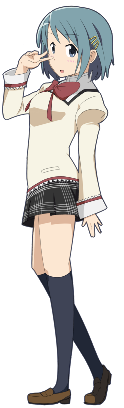 Schoolgirl Sayaka Miki by Ryu_Warrior