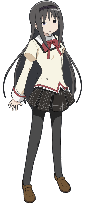 Schoolgirl Homura Akemi by Ryu_Warrior