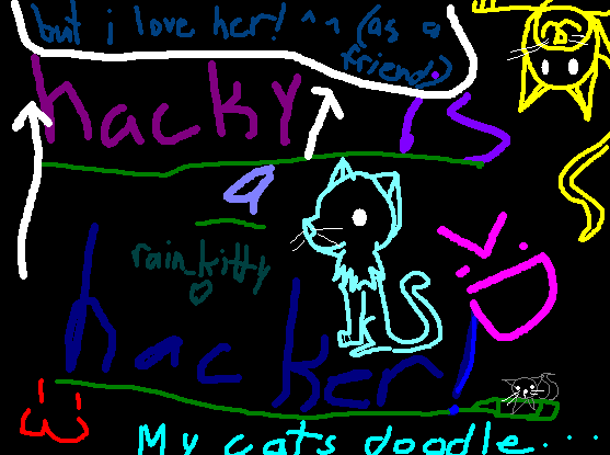 Hacky IS a Hacker  XD by rain_kitty