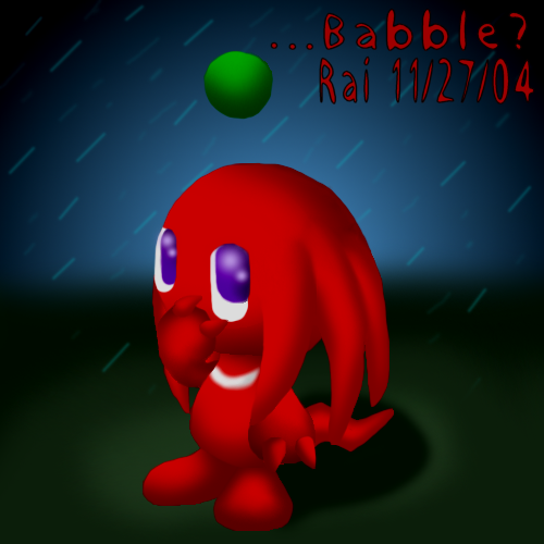 Knuckles Chao by rais_hedgehogs
