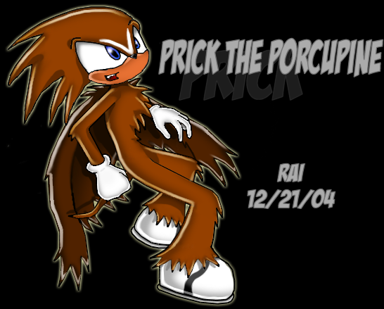 Prick the Porcupine SA2 Style! by rais_hedgehogs