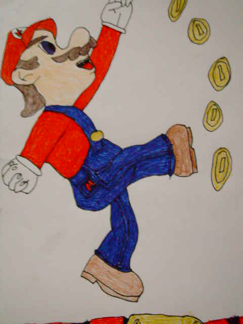 funny mario catching coins by rajin9493