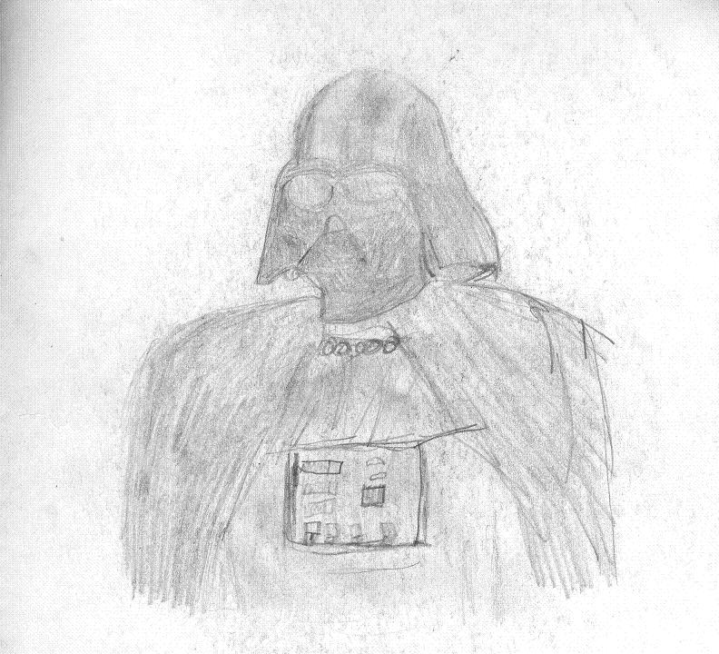 Pencil Vader by rangerkom