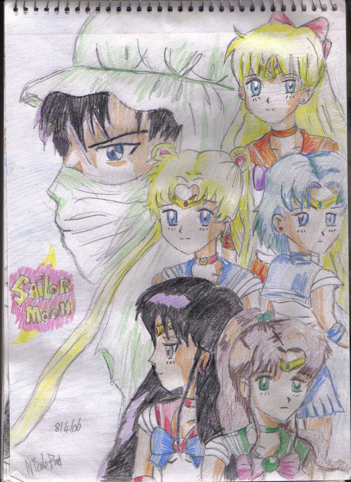 Sailor moon group by ravivullmanfan