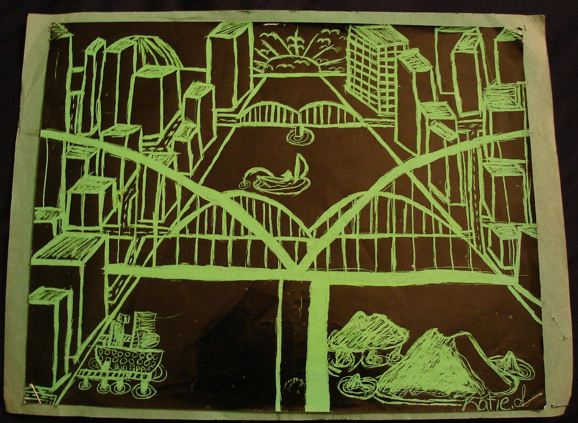 bridges with scratch art by ray_lover100