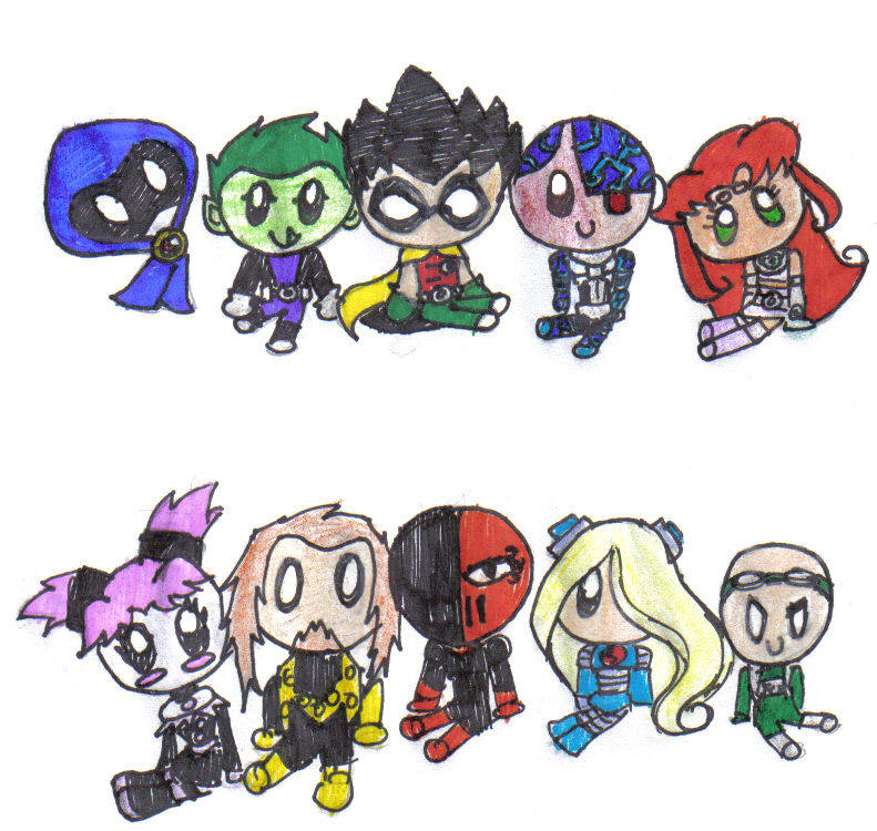 Teen Titans Dolls by rayrock