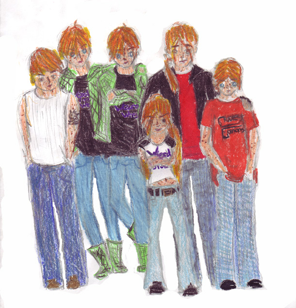 weasley kids by redheadsrock