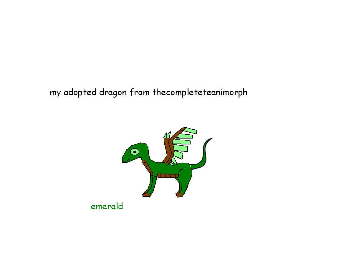 emerald my adopted dragon by redtail