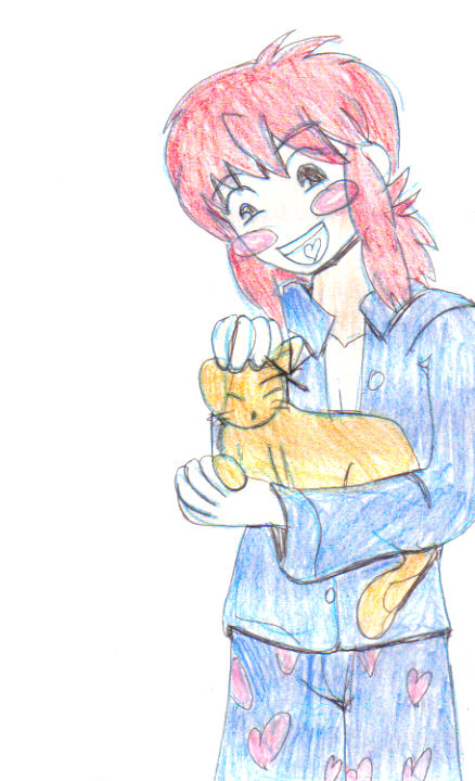 Kurama loves his kitty by reezi