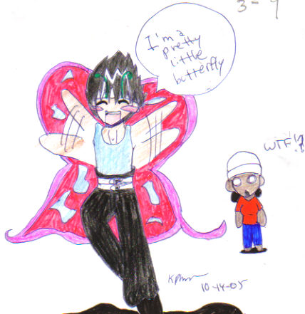 Hiei's a Pretty Butterfly?!!! by reezi