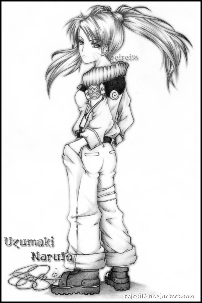 Female Naruto by reirei18