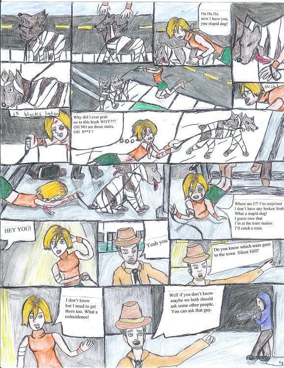 Silent Hill 3 comic pg 4 by restless_dreamer
