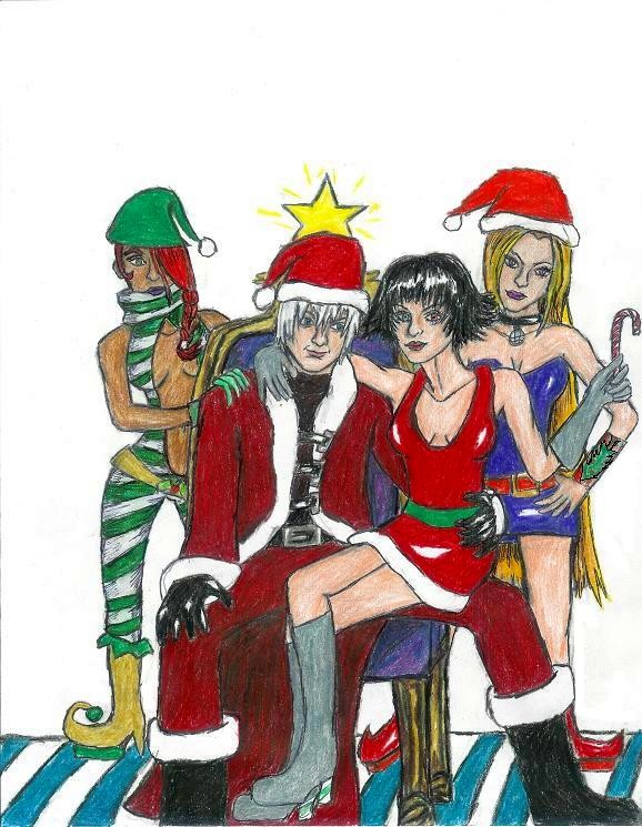 Devil May Cry Xmas style by restless_dreamer