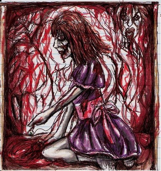 Random zombie girl by restless_dreamer