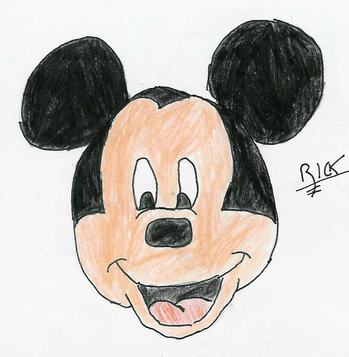 Mickey Mouse Smiles Ugely by richard12345