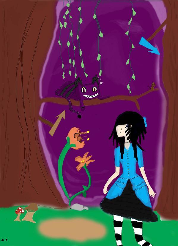 Alice meets Cheshire~ by rikusgirl55