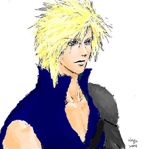 Cloud (FF-VII) colored version by ringo0210