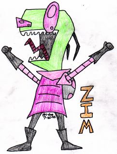 .. zim .. (colored) by riri-chan