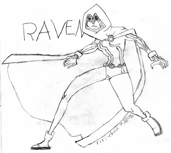 Raven For: Me_CrAzY_pErSoN (pencil) by riri-chan