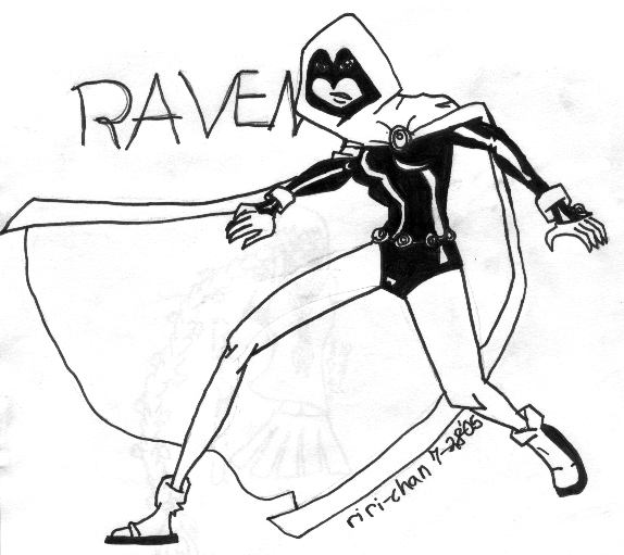 Raven For: Me_CrAzY_pErSoN (ink) by riri-chan